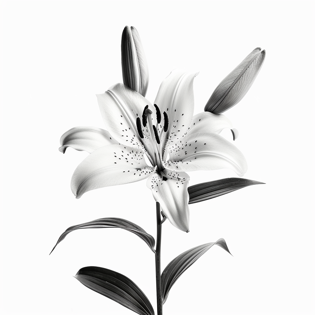 Lily flower majestic Expressive surreal Vinyl Decal Sticker for Car, Laptop, Tumbler and more # F023242