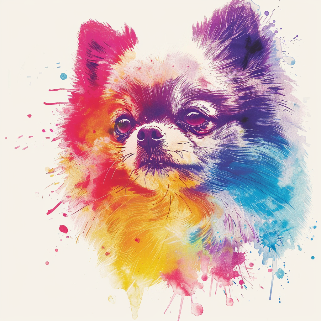 Sticker of a Pomeranian Dog Vinyl Decal Sticker for Car, Laptop, Tumbler and more # F013788