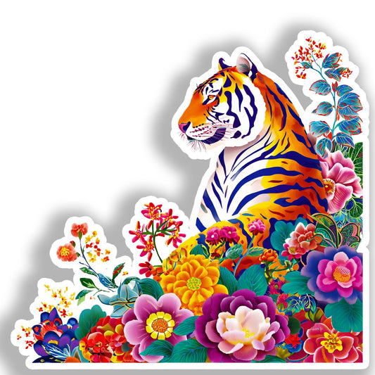 Tiger   Vinyl Decal Sticker for Car, Laptop, Tumbler and more # A019057-4" x 4"