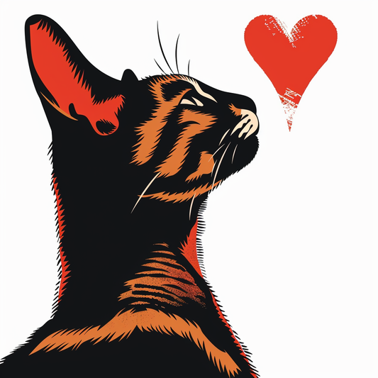 Abyssinian Cat astronaut majestic Expressive surreal Vinyl Decal Sticker for Car, Laptop, Tumbler and more # F021679-4" x 4"