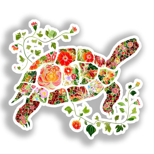 Turtle Vinyl Decal Sticker for Car, Laptop, Tumbler and more # A018372-4" x 4"