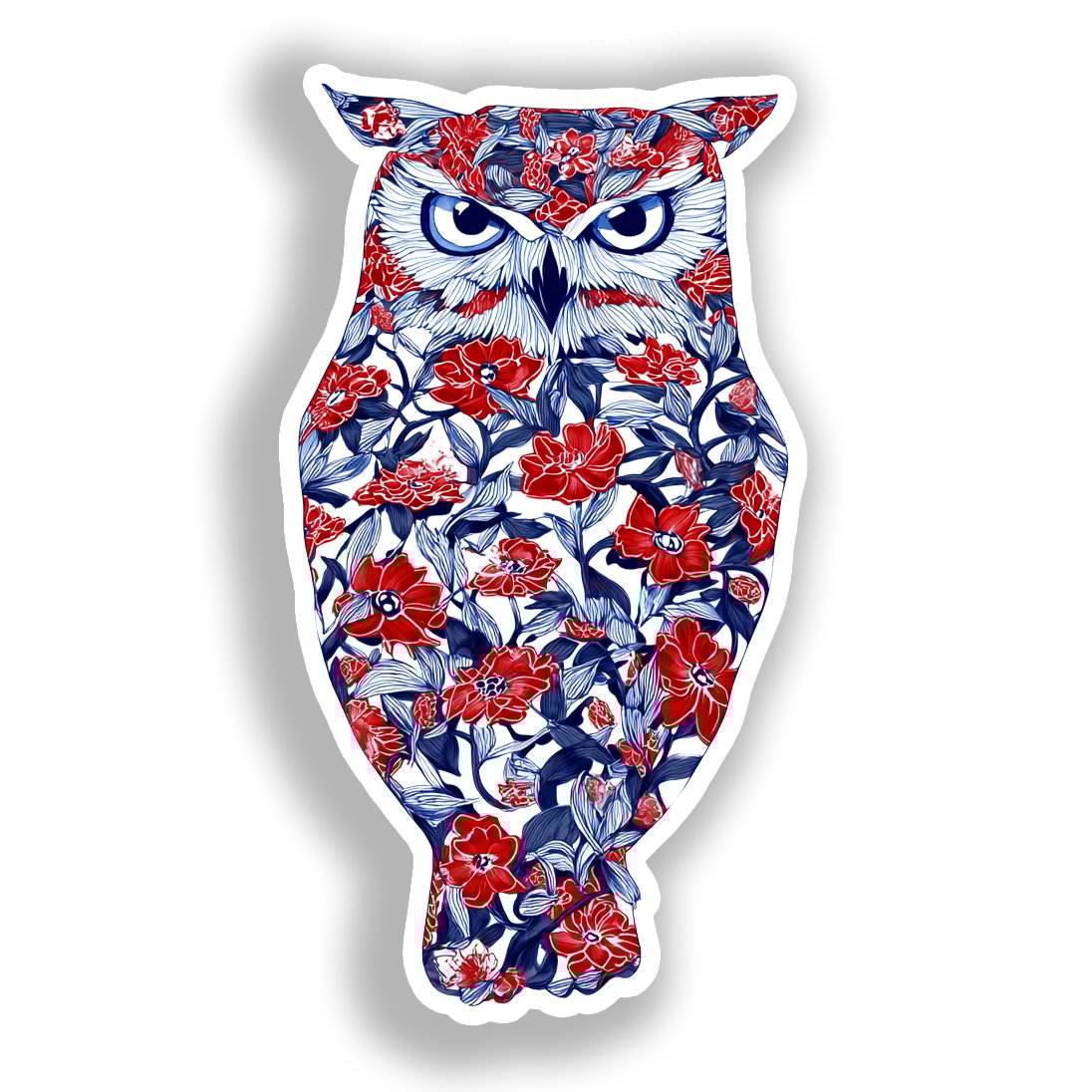 Owl Vinyl Decal Sticker for Car, Laptop, Tumbler and more # A019089-4" x 4"