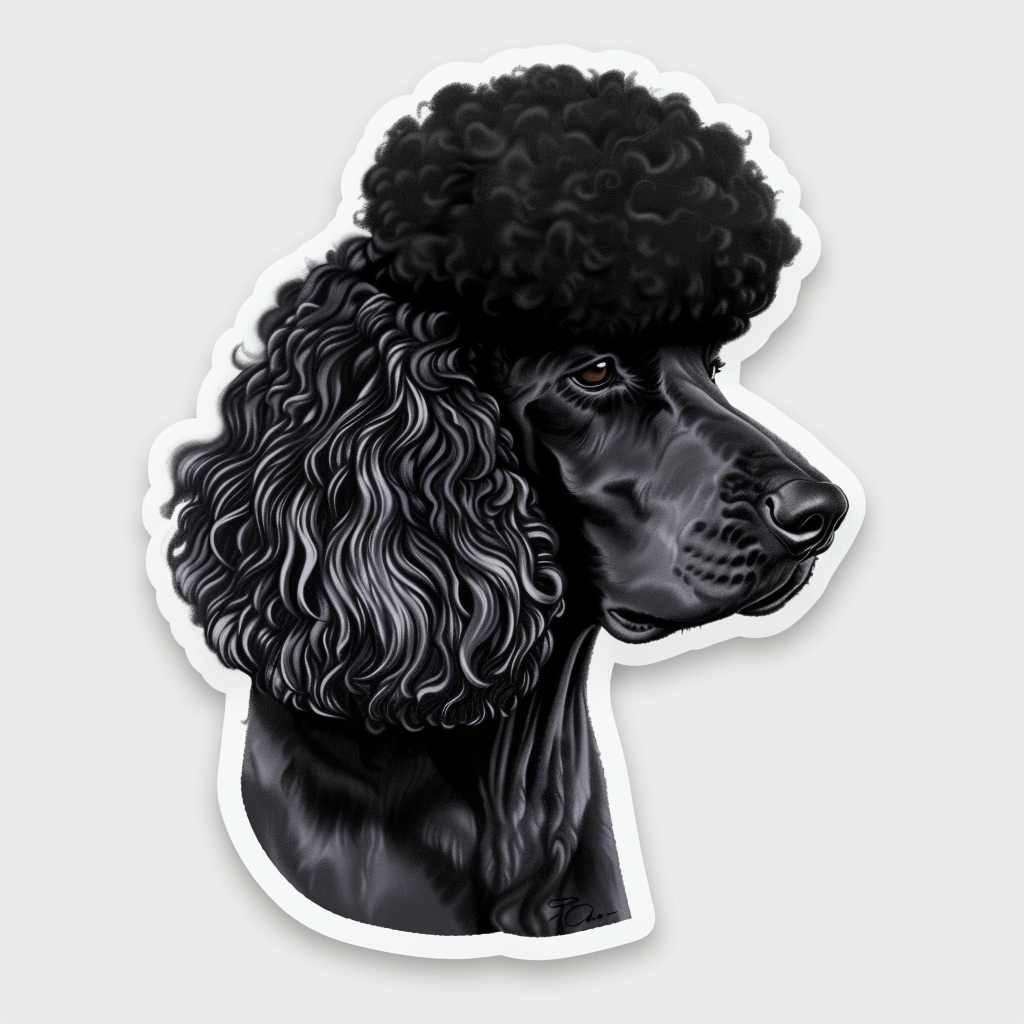Poodle Dog Vinyl Decal Sticker for Car, Laptop, Tumbler and more # F07153