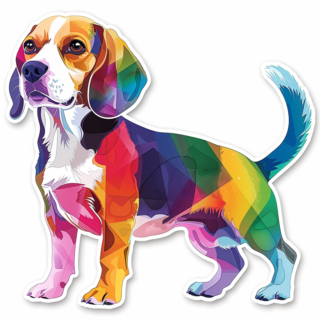 Beagle dog Vinyl Decal Sticker for Car, Laptop, Tumbler and more # F012146