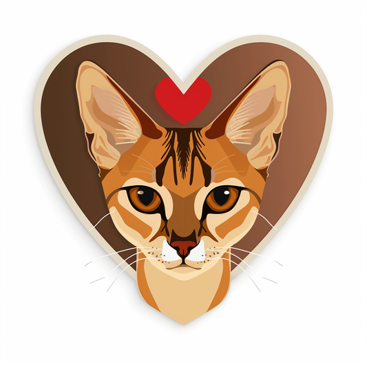 Abyssinian Cat astronaut majestic Expressive surreal Vinyl Decal Sticker for Car, Laptop, Tumbler and more # F021675-4" x 4"