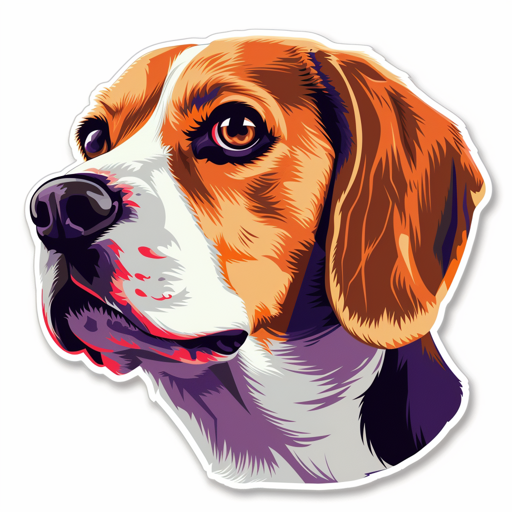 Beagle dog Vinyl Decal Sticker for Car, Laptop, Tumbler and more # F011747