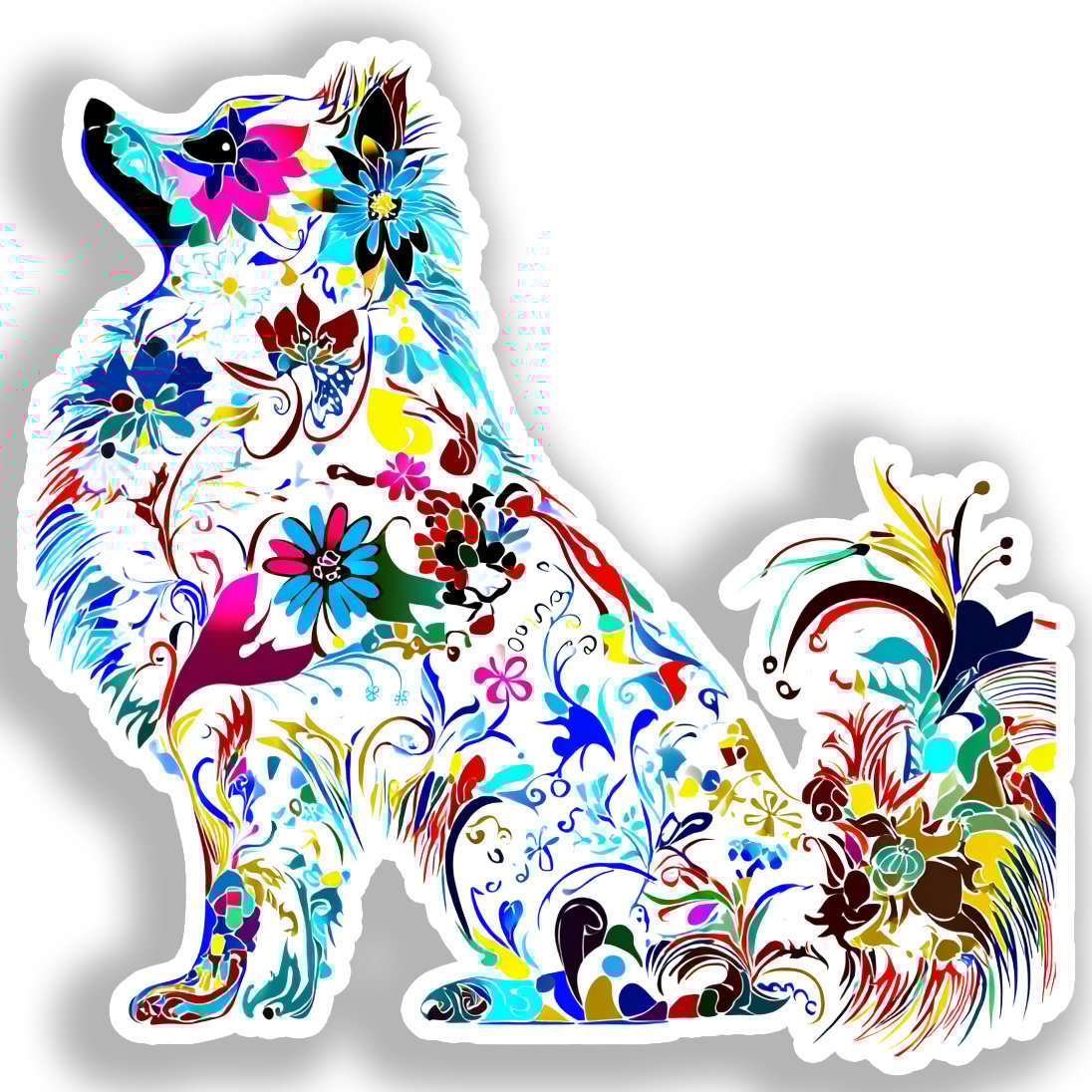Pomeranian Dog Vinyl Decal Sticker for Car, Laptop, Tumbler and more # A017270-4" x 4"
