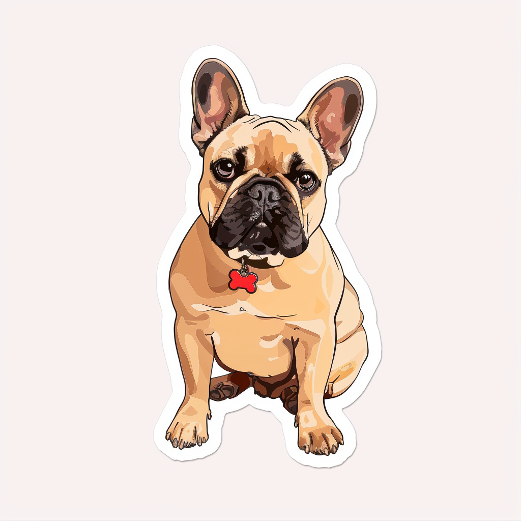 French Bulldog Vinyl Decal Sticker for Car, Laptop, Tumbler and more # F07740