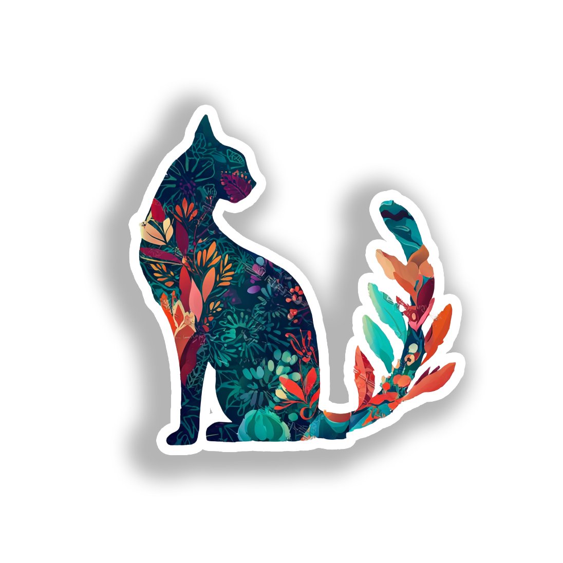 Balinese Cat Vinyl Decal Sticker for Car, Laptop, Tumbler and more # A018725-4" x 4"
