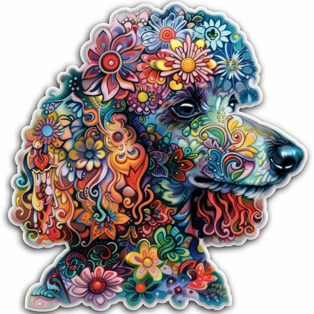 Poodle Dog heartcore Vinyl Decal Sticker for Car, Laptop, Tumbler and more # F012258