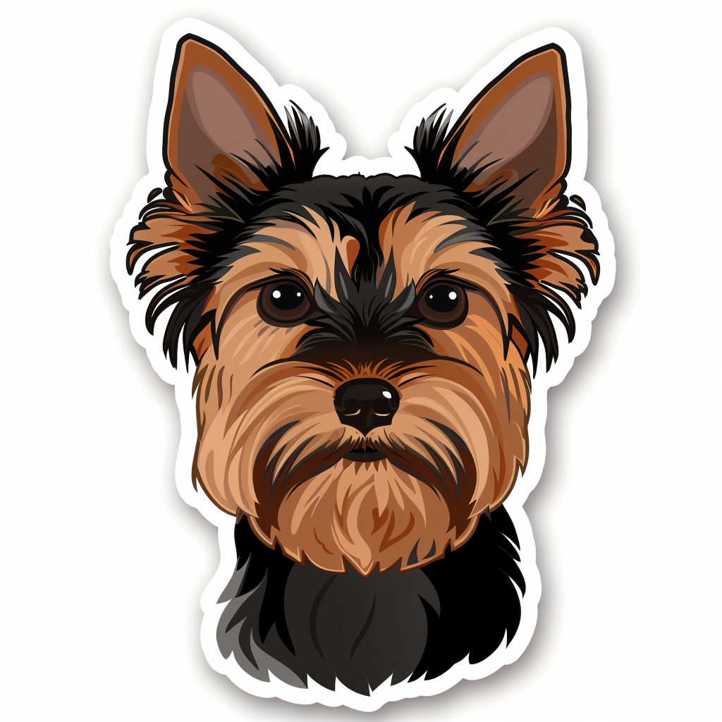 Yorkshire Terrier Dog Vinyl Decal Sticker for Car, Laptop, Tumbler and more # F07439