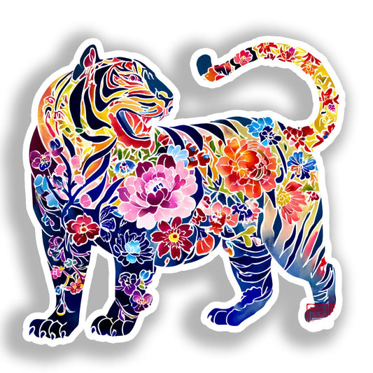 Tiger   Vinyl Decal Sticker for Car, Laptop, Tumbler and more # A018364-4" x 4"