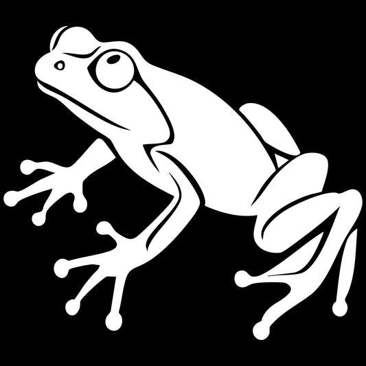 Frog Transfer Vinyl Decal Sticker for Car, Laptop, Tumbler and more # A017065-4" x 4"