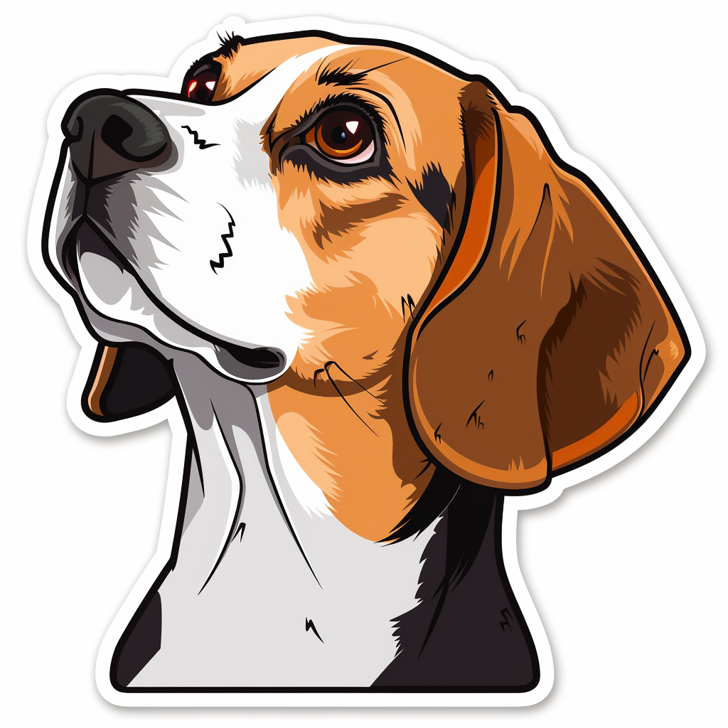 Beagle dog Vinyl Decal Sticker for Car, Laptop, Tumbler and more # F011820