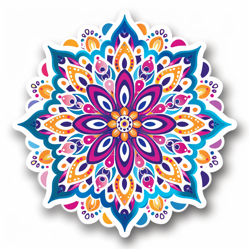 Mandala Vinyl Decal Sticker for Car, Laptop, Tumbler and more # F08222