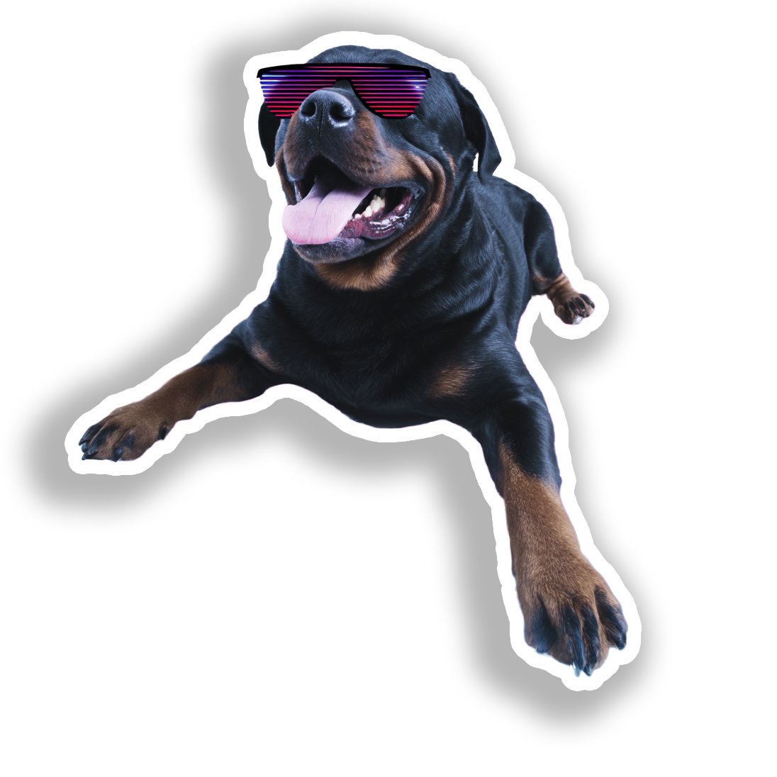Rottweiler Dog Vinyl Decal Sticker for Car, Laptop, Tumbler and more # A018049-4" x 4"