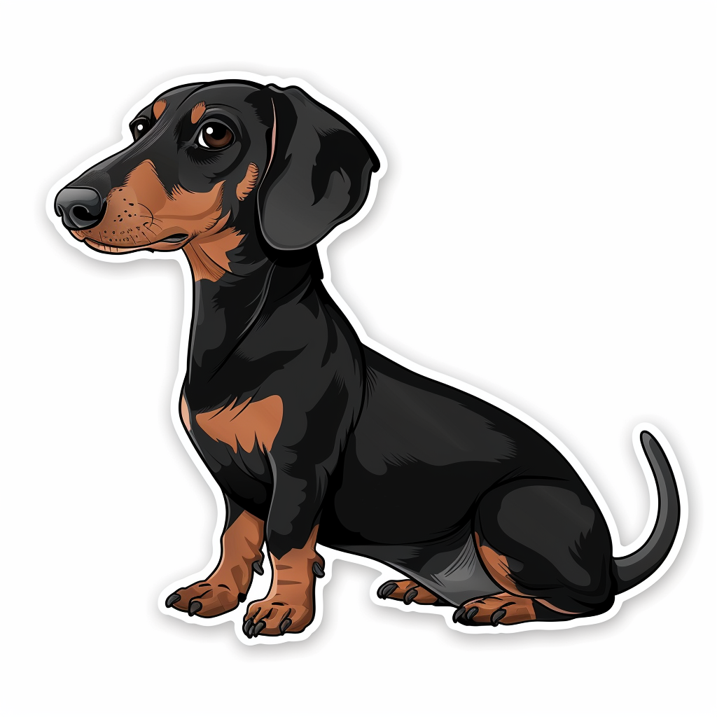 Dachshund Dog Vinyl Decal Sticker for Car, Laptop, Tumbler and more # F013113