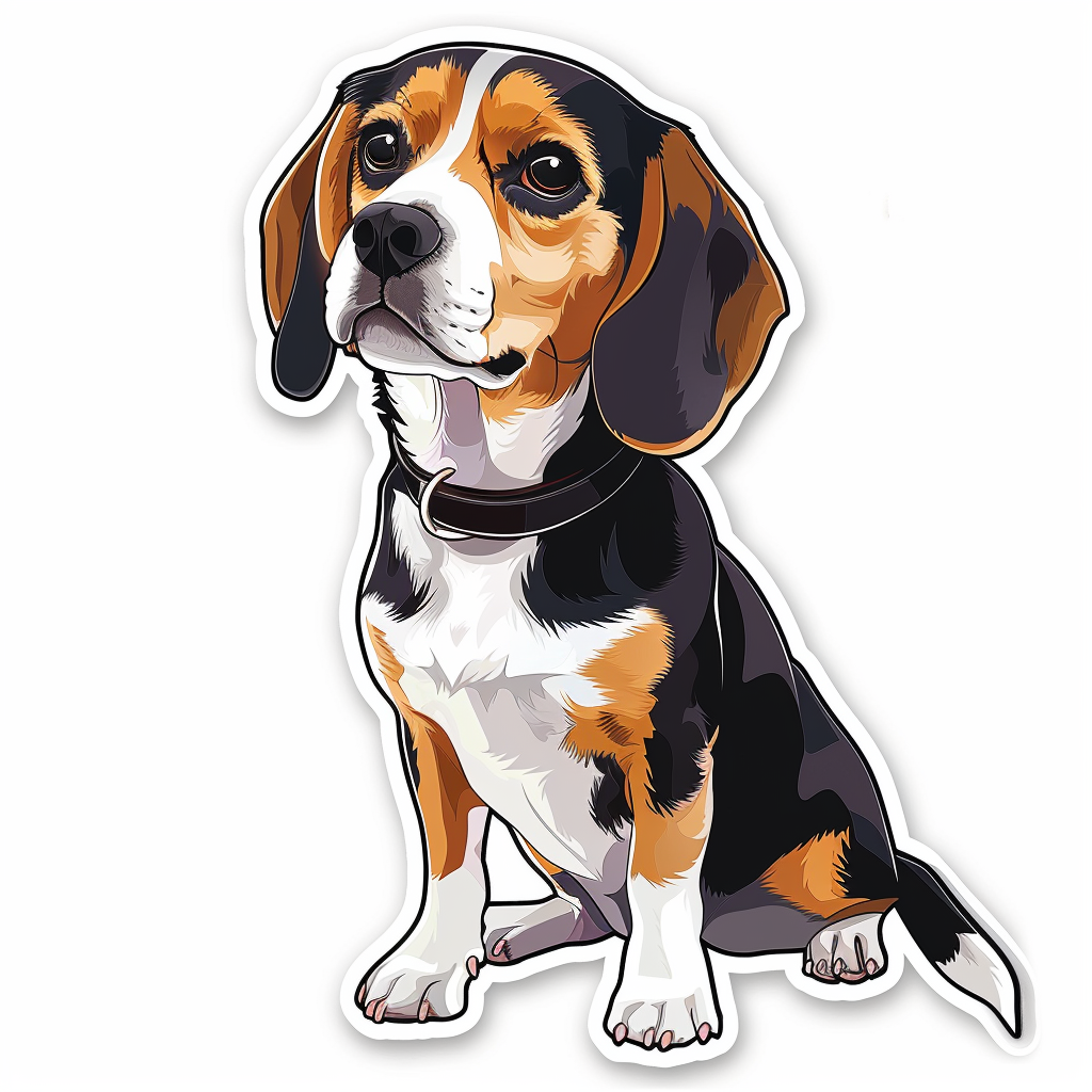Beagle dog Vinyl Decal Sticker for Car, Laptop, Tumbler and more # F011793
