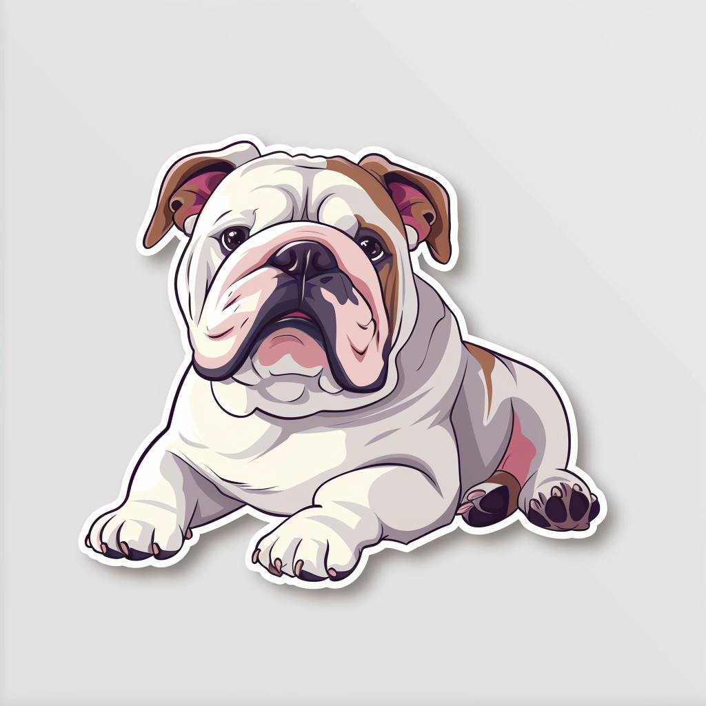Bulldog Dog Vinyl Decal Sticker for Car, Laptop, Tumbler and more # F07440