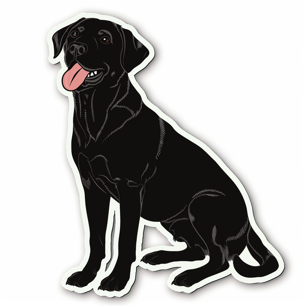 Labrador Retriever Dog Vinyl Decal Sticker for Car, Laptop, Tumbler and more # F07726