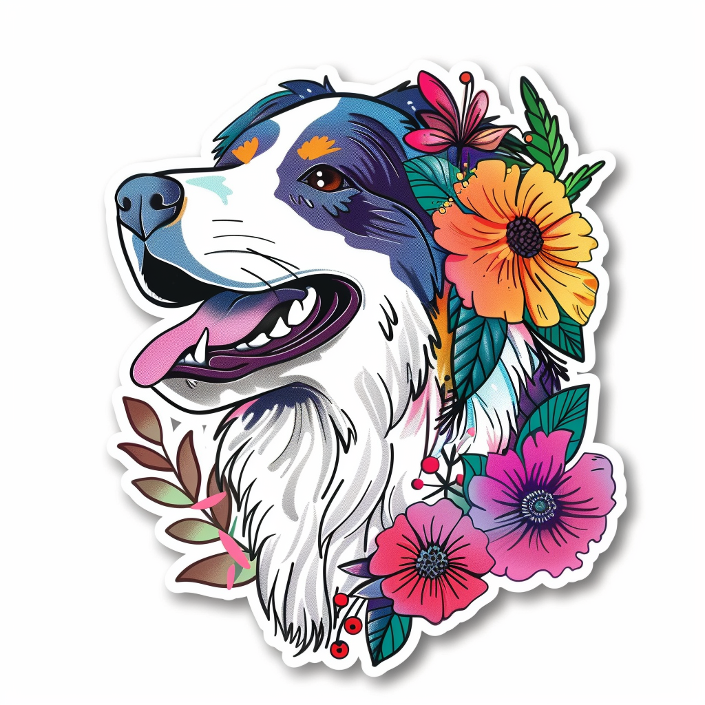 Sticker of Great Pyrenees dog  Vinyl Decal Sticker for Car, Laptop, Tumbler and more # F023580