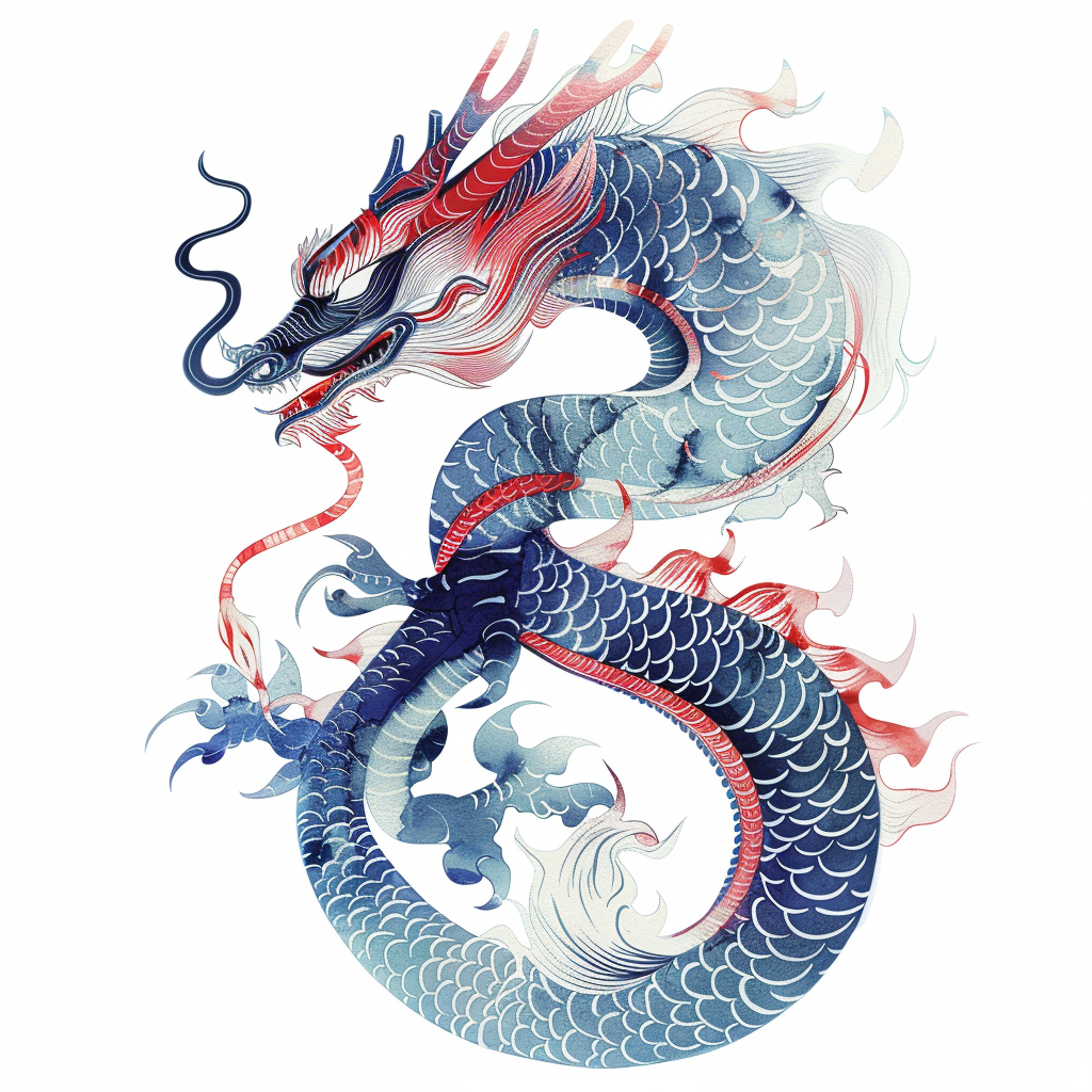 Dragon majestic Expressive surreal Vinyl Decal Sticker for Car, Laptop, Tumbler and more # F018954