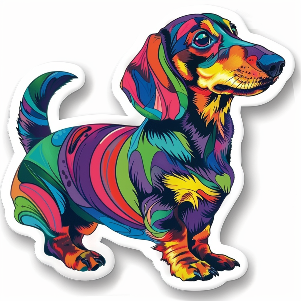 Dachshund Dog Vinyl Decal Sticker for Car, Laptop, Tumbler and more # F013062