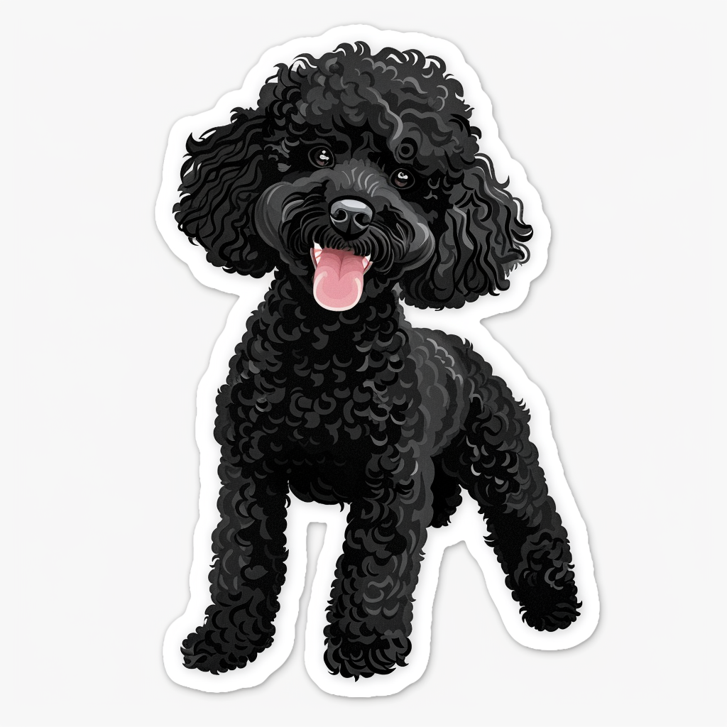Poodle Dog Vinyl Decal Sticker for Car, Laptop, Tumbler and more # F07219