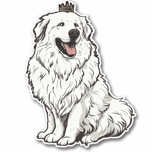 Sticker of Great Pyrenees dog  Vinyl Decal Sticker for Car, Laptop, Tumbler and more # F023682