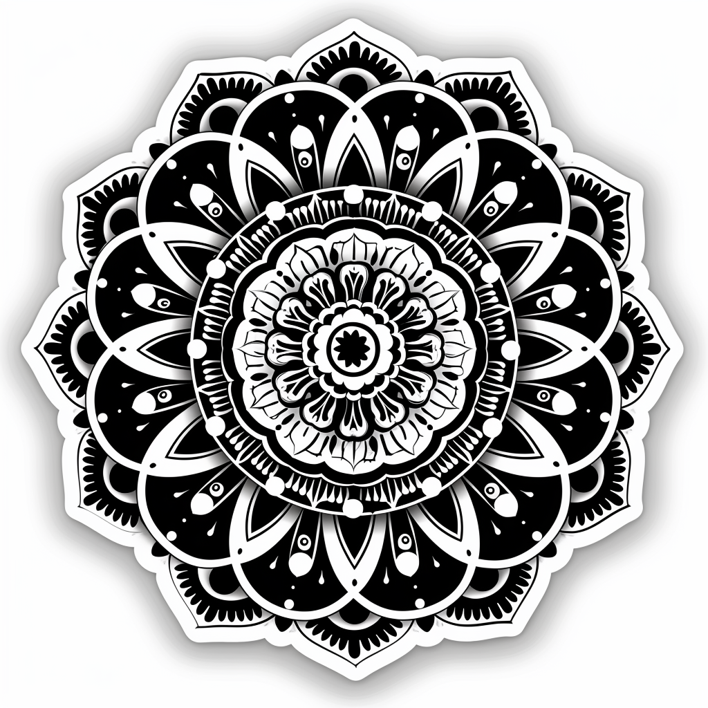 Mandala Vinyl Decal Sticker for Car, Laptop, Tumbler and more # F08239