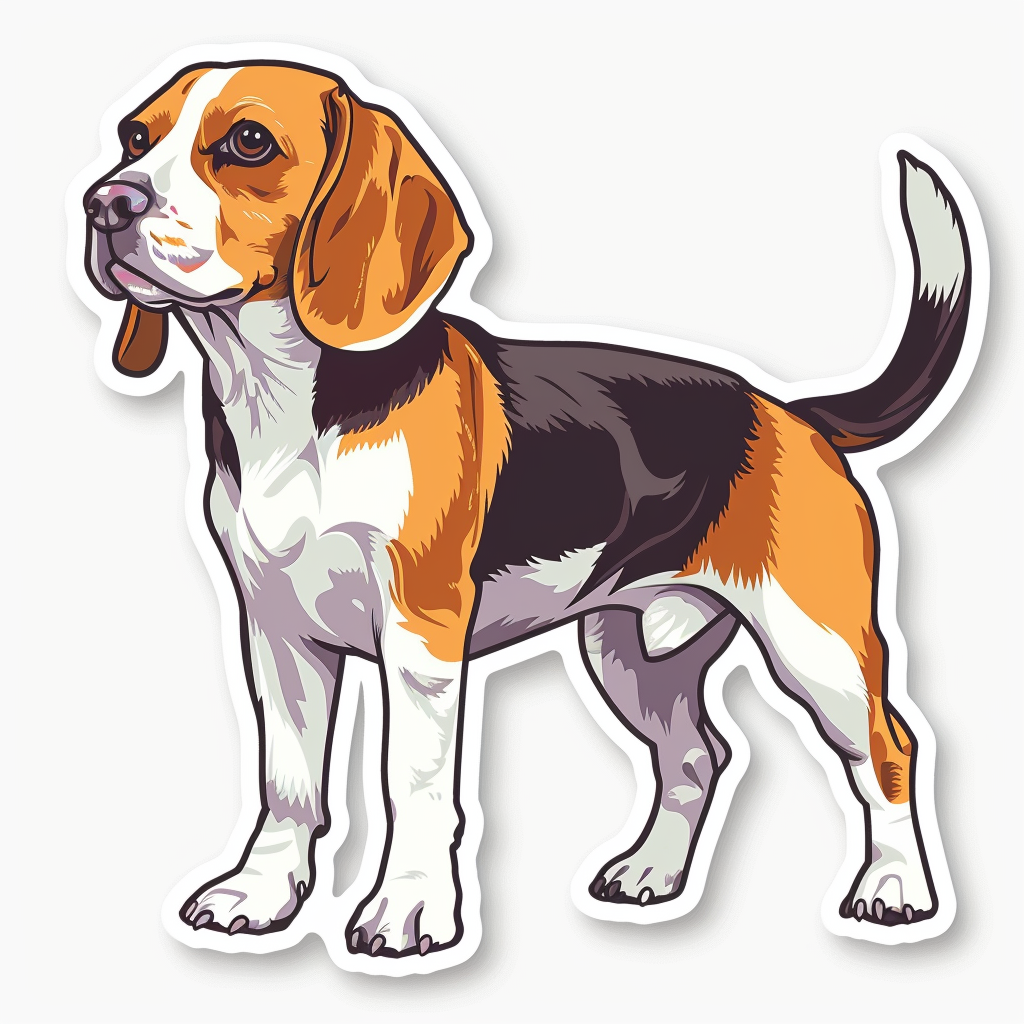 Beagle dog Vinyl Decal Sticker for Car, Laptop, Tumbler and more # F011849