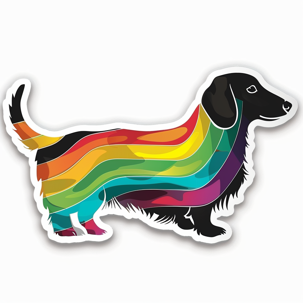 Dachshund Dog Vinyl Decal Sticker for Car, Laptop, Tumbler and more # F013088