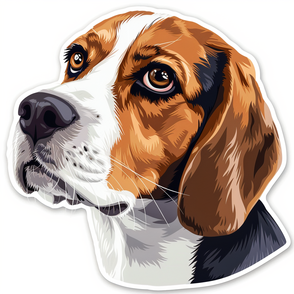 Beagle dog Vinyl Decal Sticker for Car, Laptop, Tumbler and more # F011929