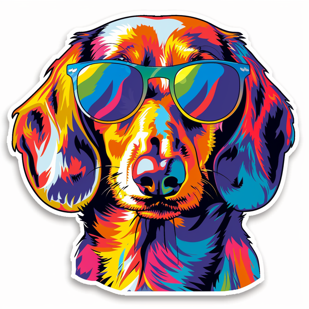 Dachshund Dog Vinyl Decal Sticker for Car, Laptop, Tumbler and more # F013031
