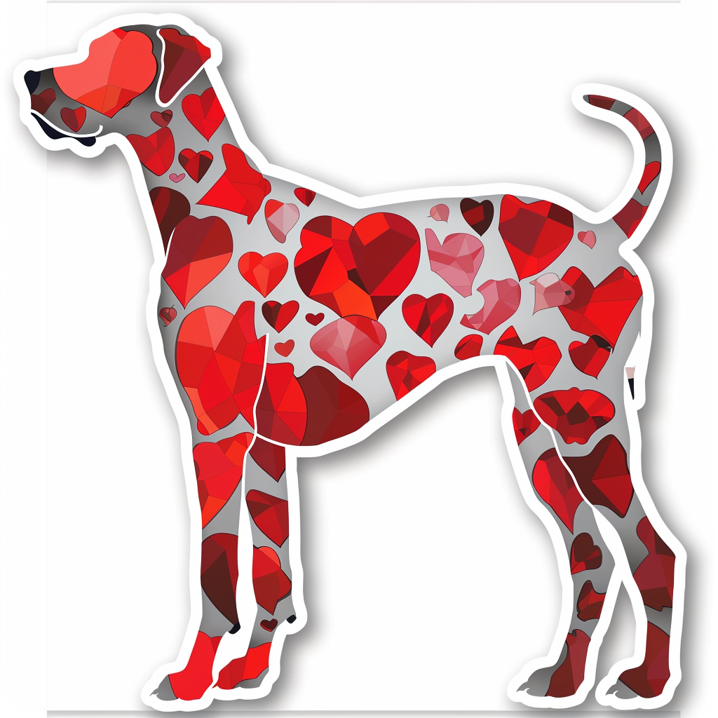 Great Dane Dog Expressive surreal Vinyl Decal Sticker for Car, Laptop, Tumbler and more # F022795