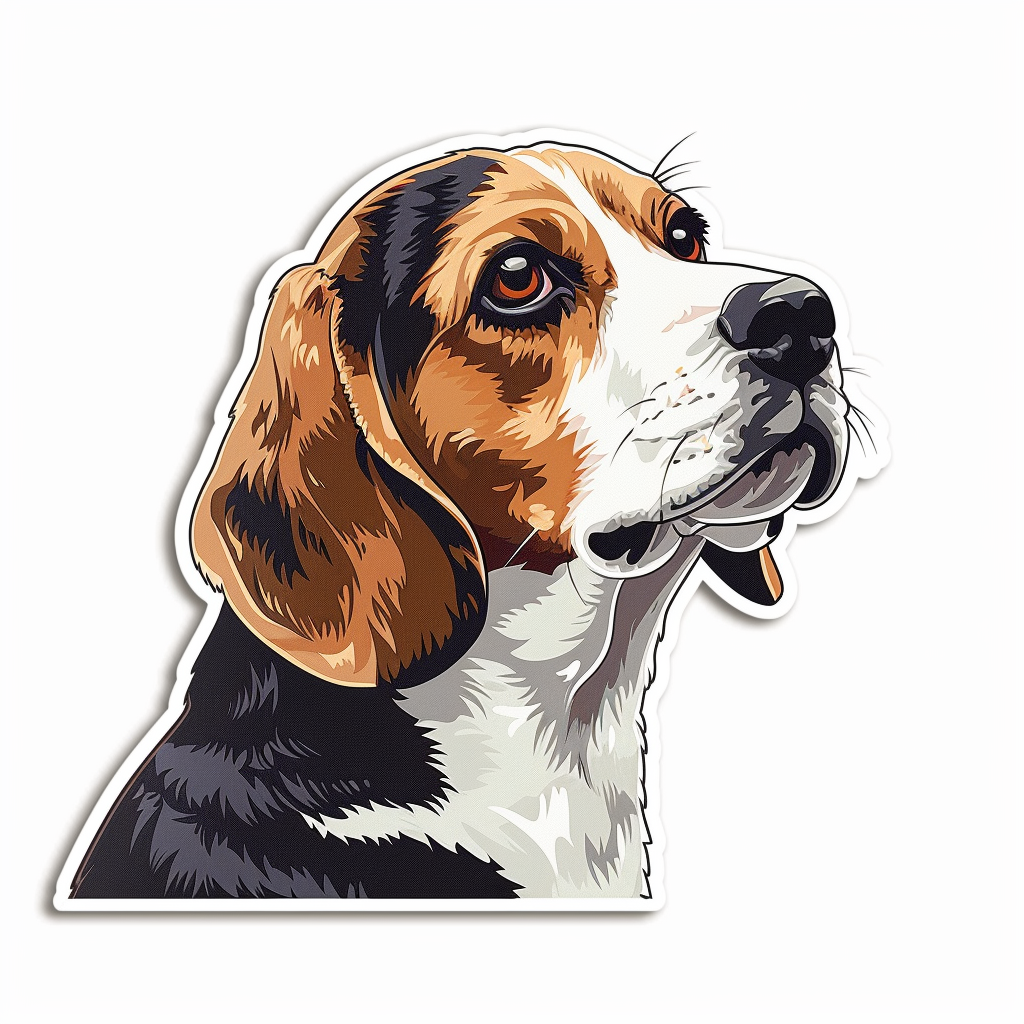 Beagle dog Vinyl Decal Sticker for Car, Laptop, Tumbler and more # F012130
