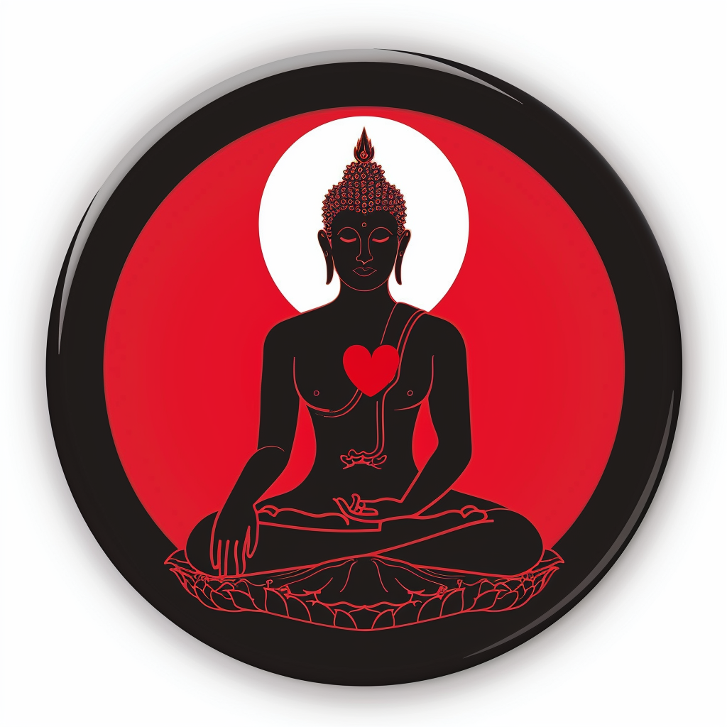 Buddha majestic Expressive surreal Vinyl Decal Sticker for Car, Laptop, Tumbler and more # F017086