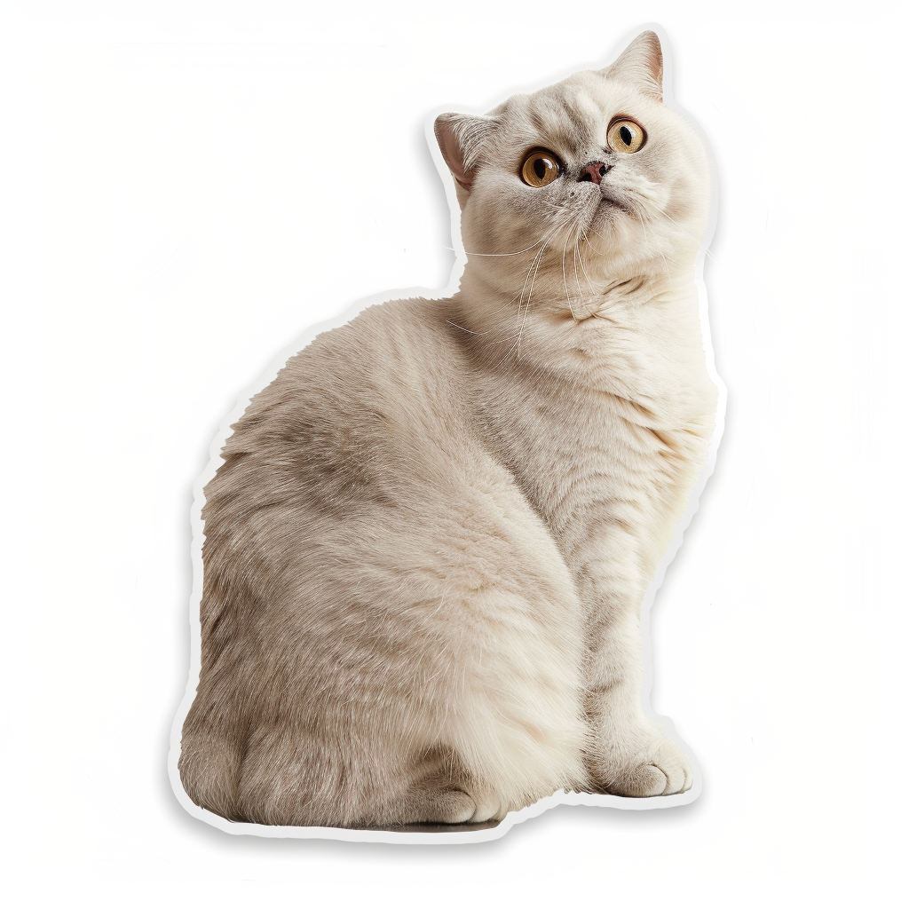 Scottish Fold cat Vinyl Decal Sticker for Car, Laptop, Tumbler and more # F07808