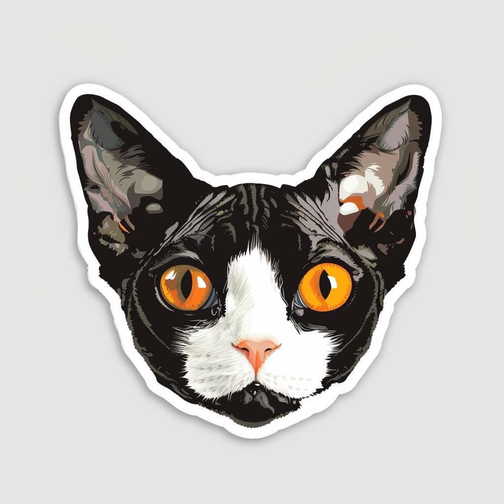Devon Rex Cat Vinyl Decal Sticker for Car, Laptop, Tumbler and more # F09808