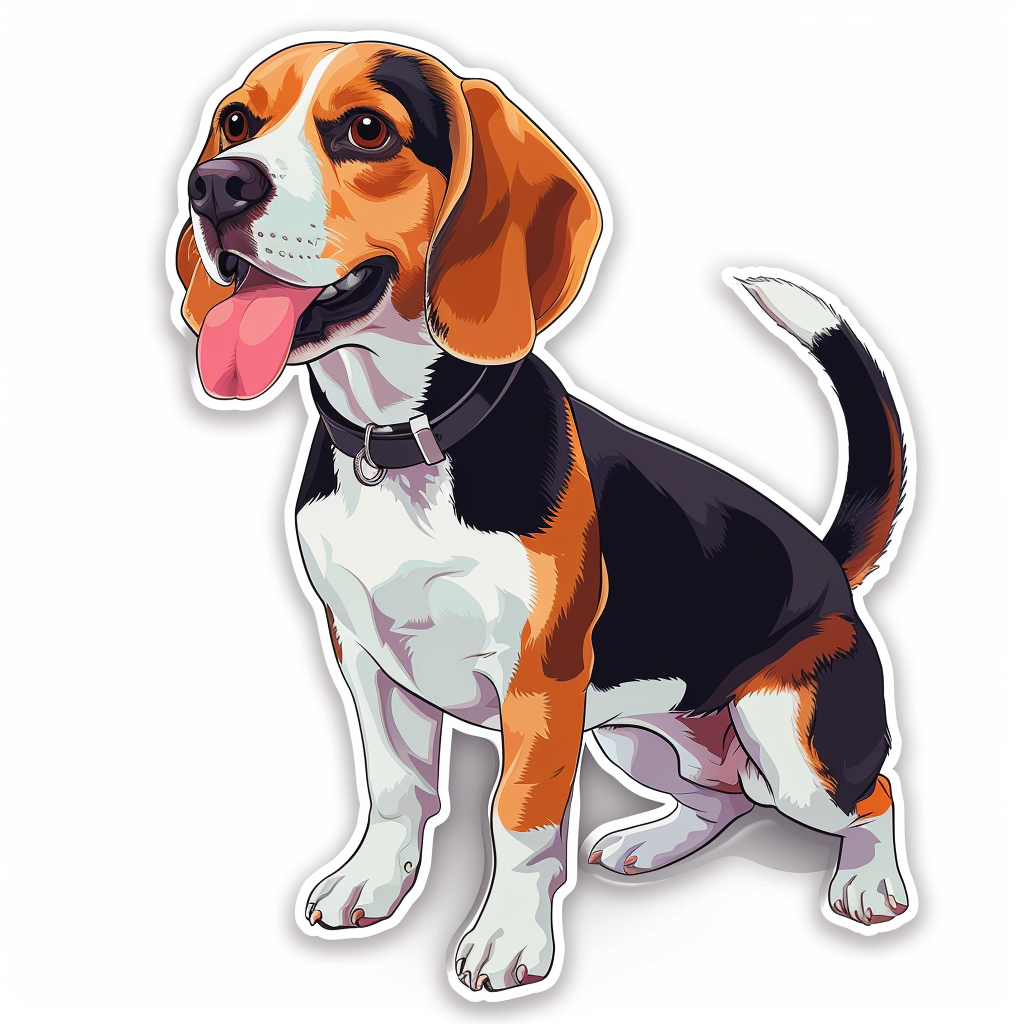 Beagle dog Vinyl Decal Sticker for Car, Laptop, Tumbler and more # F012026