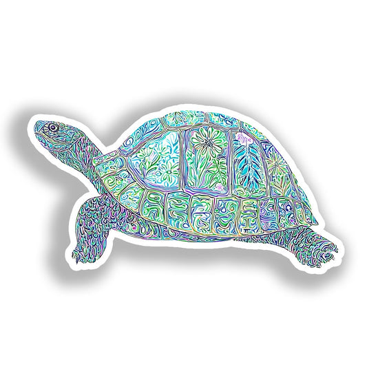 Turtle Vinyl Decal Sticker for Car, Laptop, Tumbler and more # A018394-4" x 4"