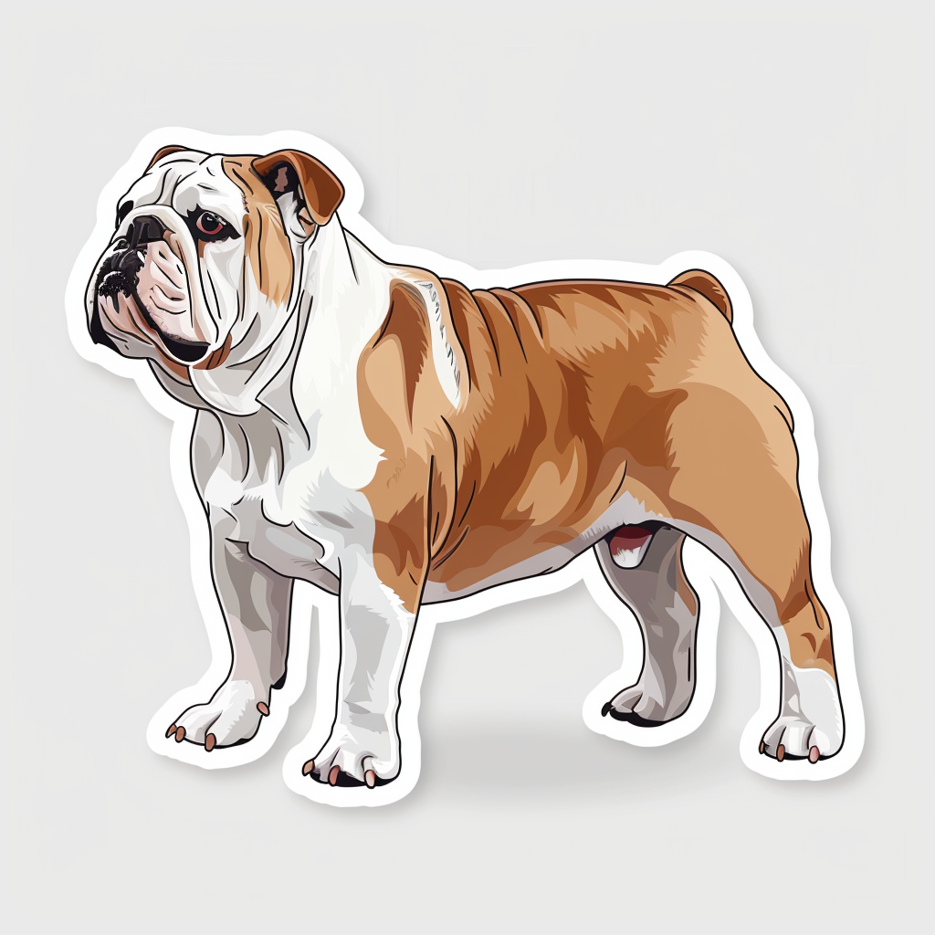 Bulldog Dog Vinyl Decal Sticker for Car, Laptop, Tumbler and more # F07386