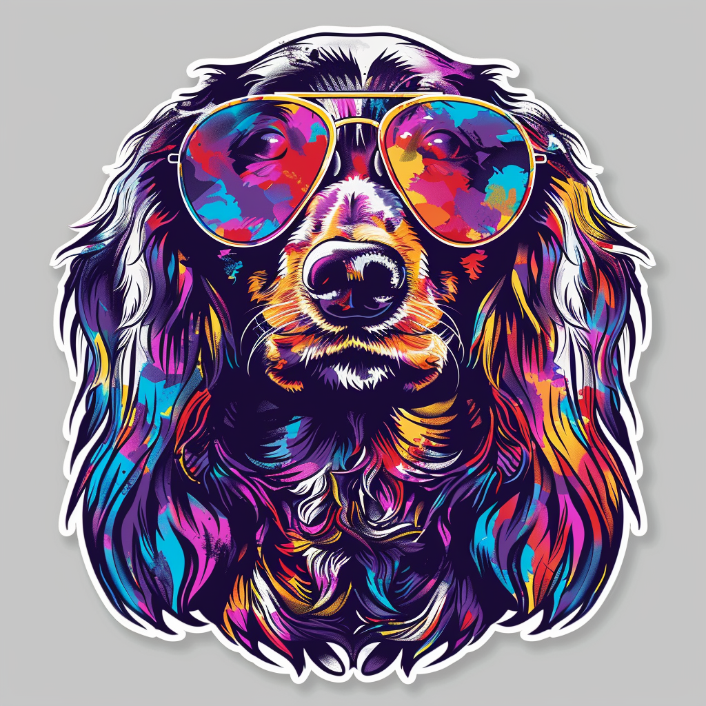 Dachshund Dog Vinyl Decal Sticker for Car, Laptop, Tumbler and more # F013010