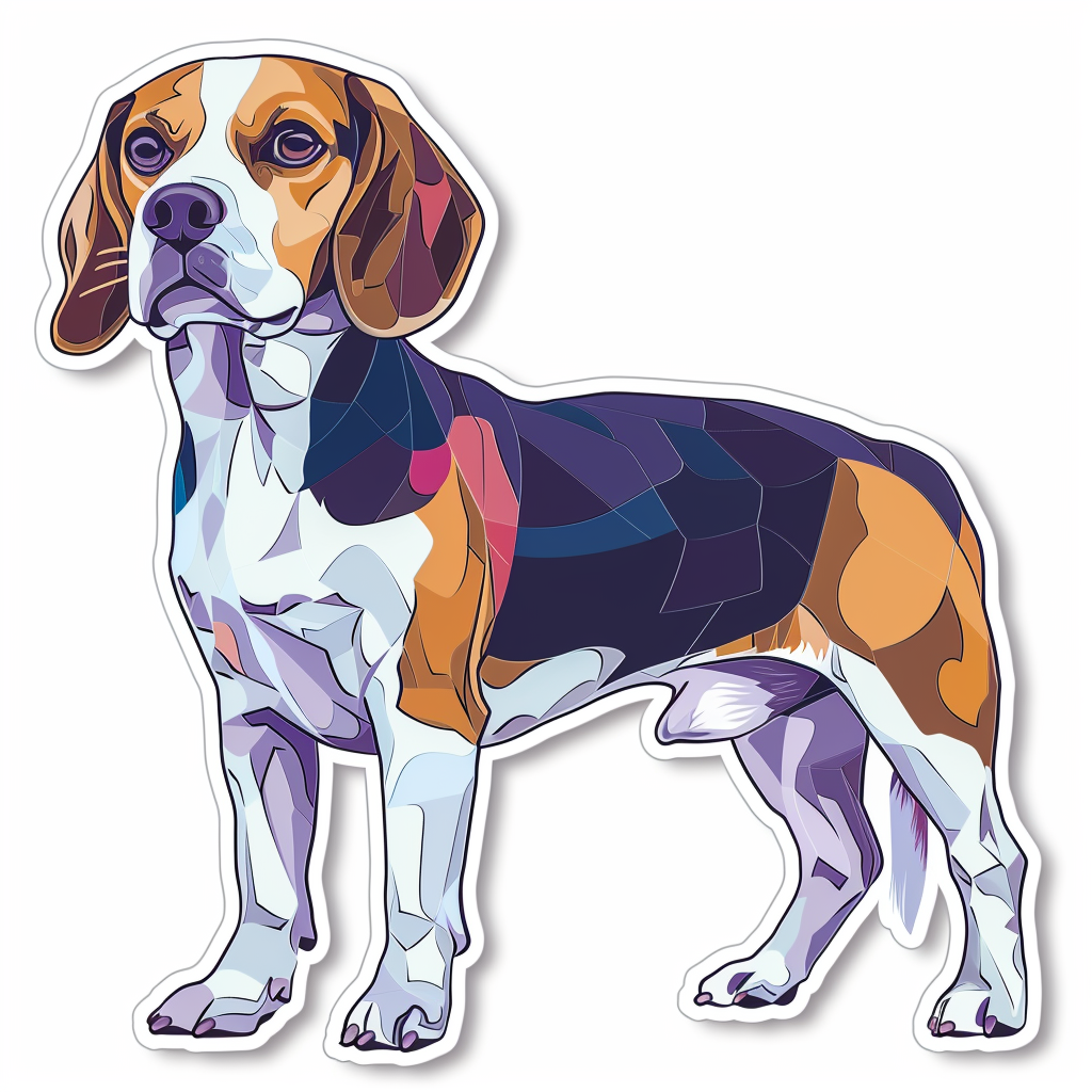 Beagle dog Vinyl Decal Sticker for Car, Laptop, Tumbler and more # F012175
