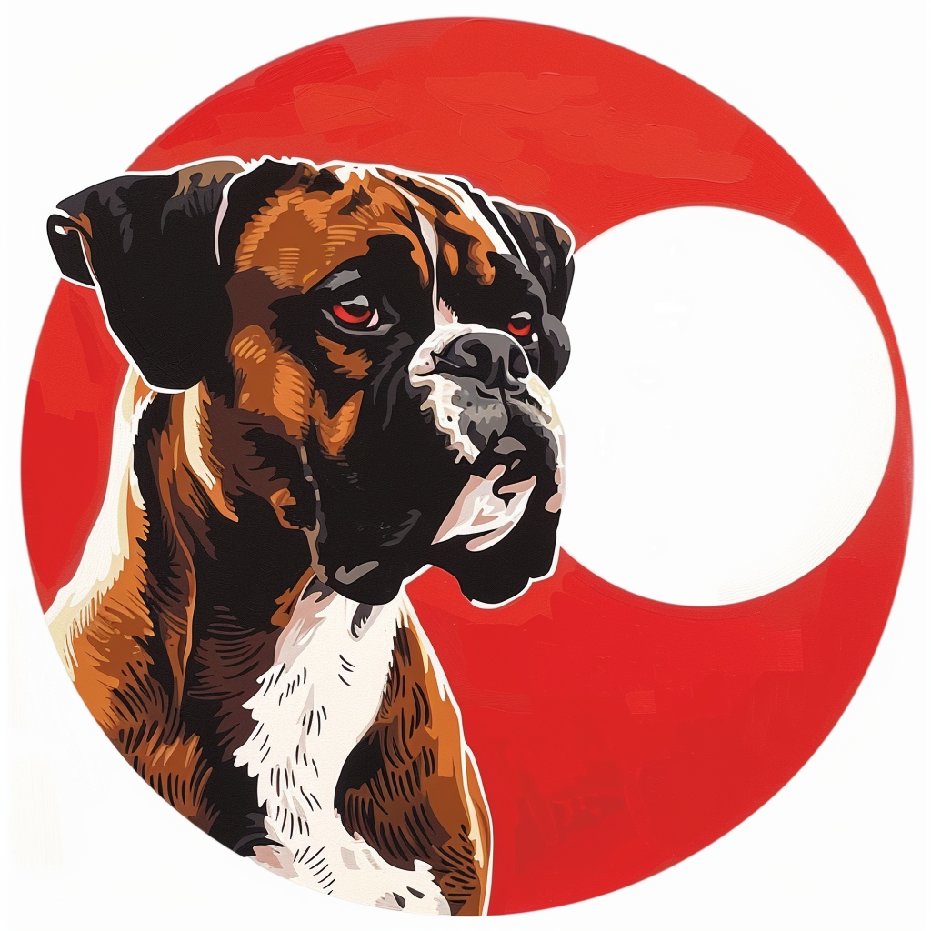 Boxer DogWhite Vinyl Decal Sticker for Car, Laptop, Tumbler and more # F07289