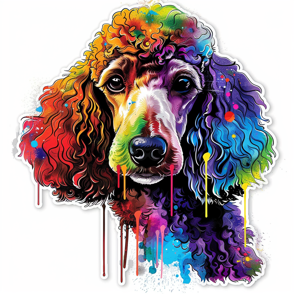 Poodle Dog Vinyl Decal Sticker for Car, Laptop, Tumbler and more # F012640