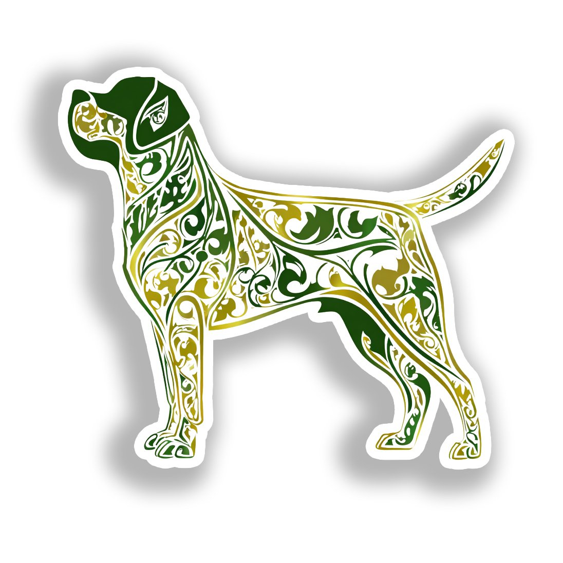 Rottweiler Dog Vinyl Decal Sticker for Car, Laptop, Tumbler and more # A017960-4" x 4"