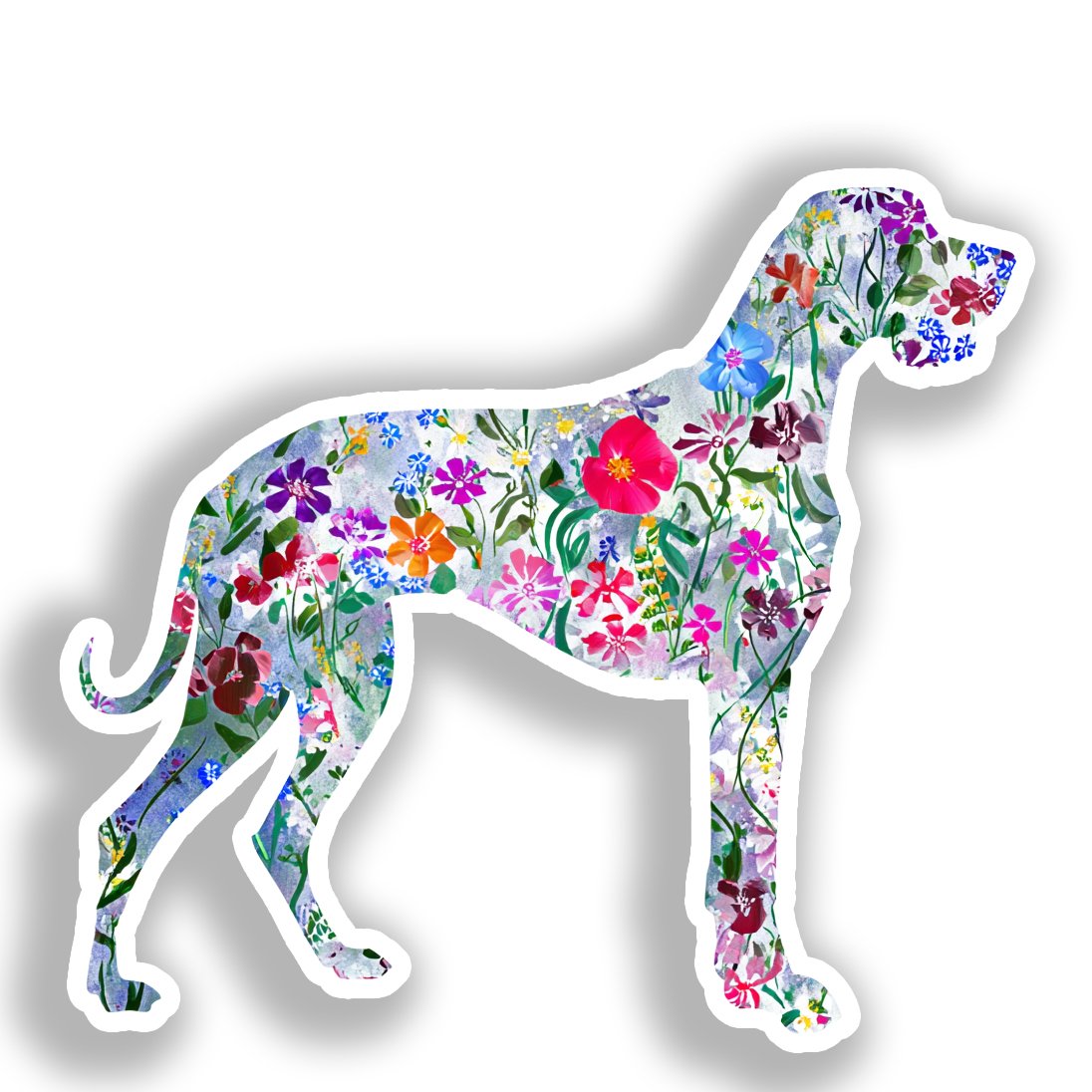 Great Dane Dog Vinyl Decal Sticker for Car, Laptop, Tumbler and more # A019505-4" x 4"