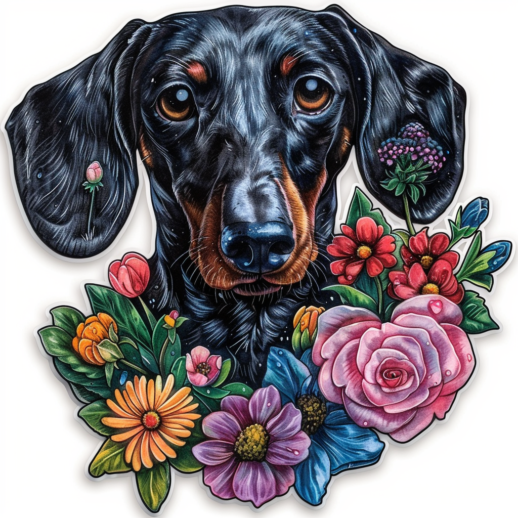 Dachshund Dog Vinyl Decal Sticker for Car, Laptop, Tumbler and more # F012677