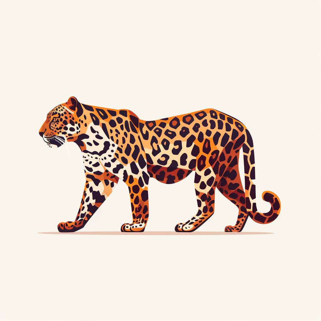 Leopard majestic Expressive surreal Vinyl Decal Sticker for Car, Laptop, Tumbler and more # F022455